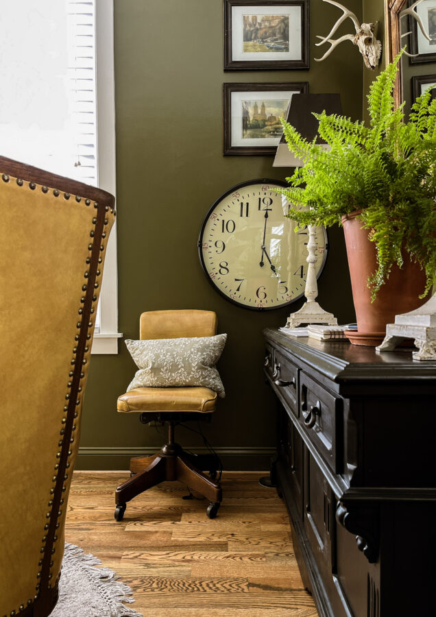 Vintage leather office chair